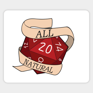 D20 All Natural Magnet